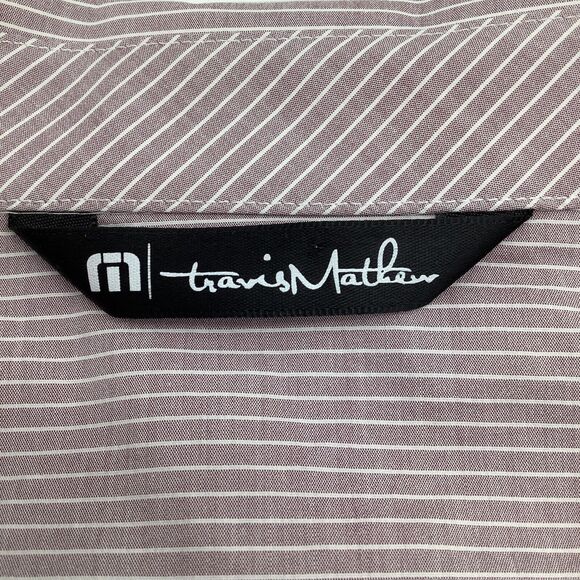 Travis Mathew Mens Long Sleeve Button Up Shirt Size Large - Picture 4 of 8